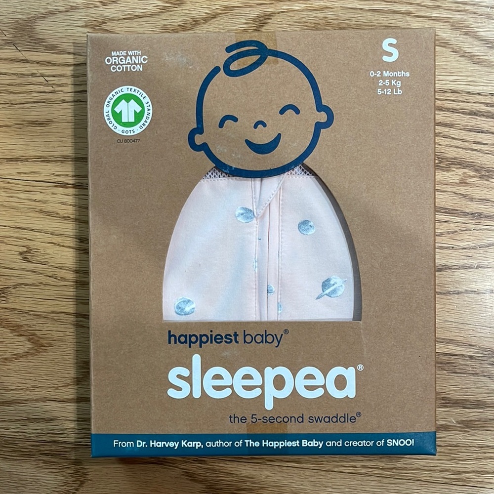 NIB - Happiest Baby Sleepea Swaddle - Size Small